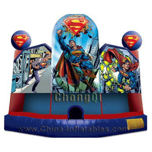 inflatable Superman bouncy castle